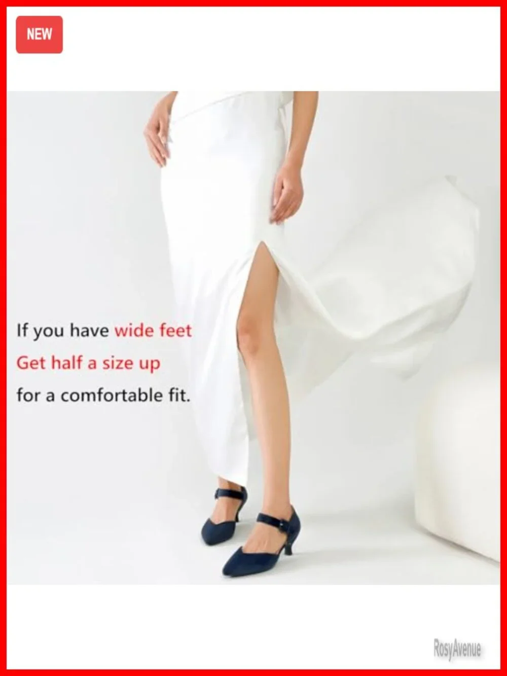 Kitten Heels Pointed Closed Toe Ankle Strap Buckle Low Heel Pumps